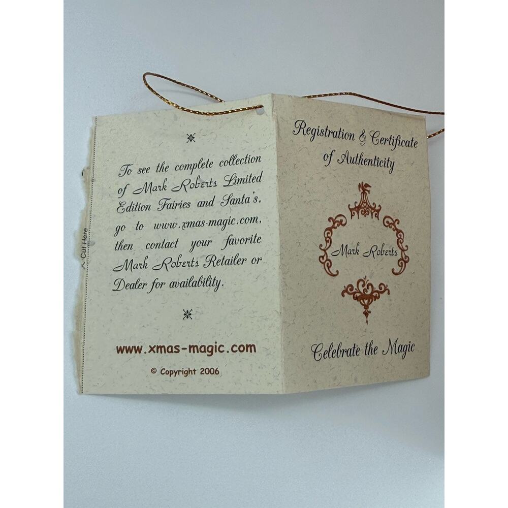 Mark Roberts Pumpkin Pie Fairy Large Box W/ Limited Edition Numbered Certificate - Picture 8 of 10